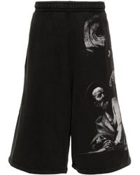 Off-White c/o Virgil Abloh - Printed Sweatshorts - Lyst
