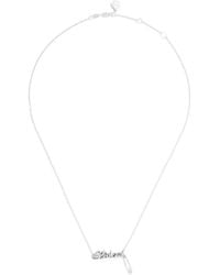 Stolen Girlfriends Club - Sentimental Script Necklace - Lyst