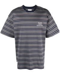 WTAPS - Striped Cotton T-shirt - Lyst