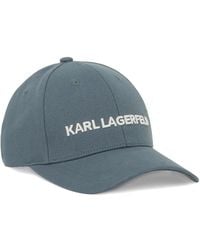 KARL LAGERFELD - Embroidered-Logo Baseball Cap - Lyst