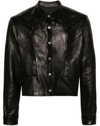 Rick Owens - Alice Strobe Leather Shirt Jacket - Lyst