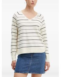 Levi's - Gestreifter Pullover Mit V-Ausschnitt - Lyst