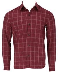 Isaia - Check-Pattern Button-Up Shirt - Lyst