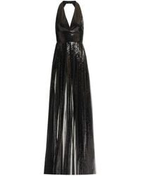 Elie Saab - Sequin-Embellished V-Neck Maxi Dress - Lyst
