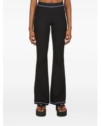 McQ - Topstitching Flared Trousers - Lyst