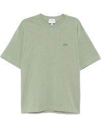 Lacoste - Logo-Appliqué Cotton T-Shirt - Lyst