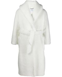 CASABLANCA - Manteau Ceinturé À Design Texturé - Lyst
