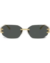Versace - Geometric-Frame Sunglasses - Lyst