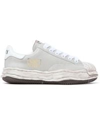 Maison Mihara Yasuhiro - Blakey Distressed-Effect Leather Sneakers - Lyst
