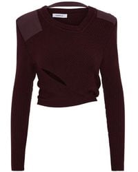SRVC Studio - Marshal Cut-Out Ribbed-Knit Sweater - Lyst