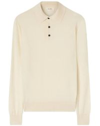 RETORI - Button-Front Knit Polo Shirt - Lyst