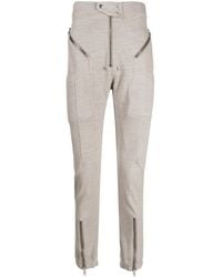 Rick Owens - Decorative-Zip Cotton Trousers - Lyst
