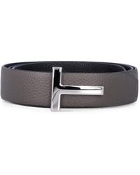 Tom Ford - T-Logo Reversible Belt - Lyst