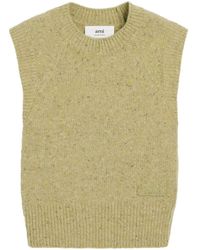 Ami Paris - Logo-Embroidered Vest - Lyst