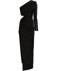 Nissa - Crystal-embellished Asymmetric Maxi Dress - Lyst