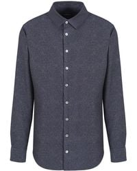 Giorgio Armani - Long-Sleeve Button-Up Shirt - Lyst