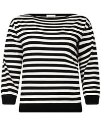 Weekend by Maxmara - Striped Boat-Neck Sweater - Lyst