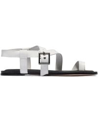 Bernardo - Hartshorn Toe-Ring Buckle Flat Sandals - Lyst