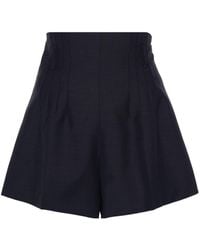 Prada - High Waist Shorts - Lyst