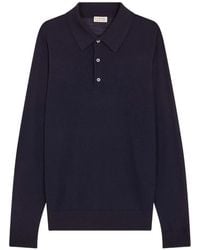 Fursac - Long-Sleeve Wool Polo Shirt - Lyst