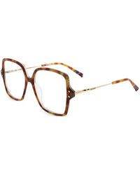 Missoni - Tortoiseshell-Effect Geometric-Frame Glasses - Lyst