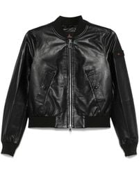 Peuterey - Fitted Calfskin Bomber Jacket - Lyst