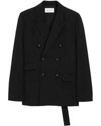 Ami Paris - Double Breasted Wool Blazer - Lyst
