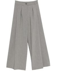 ViCOLO - Pleat-Detail Wide-Leg Trousers - Lyst