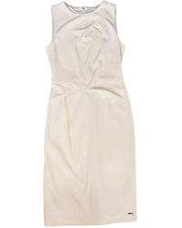 Calvin Klein - Draped Sleeveless Dress - Lyst