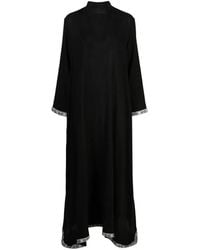 Tessitura Body Couture - Dune Embroidered-Motif Oversized Maxi Abaya Dress - Lyst