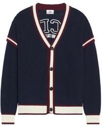 Gcds - Cardigan With Striped Detail - Lyst