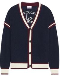 Gcds - Striped-detail Buttoned Cardigan - Lyst