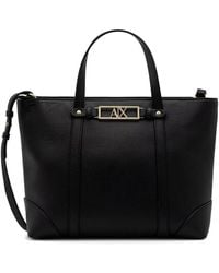 ARMANI EXCHANGE - Logo-Detail Tote Bag - Lyst