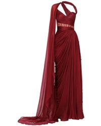 IRIS SERBAN - Mara Draped Maxi Dress - Lyst