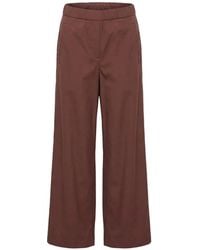 Patrizia Pepe - Straight-Leg Poplin Trousers - Lyst
