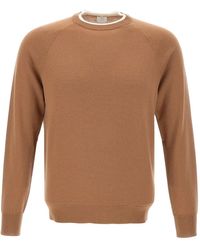 Eleventy - Pullover mit geripptem Saum - Lyst
