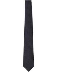 Giorgio Armani - Corbata de seda con estampado geométrico - Lyst