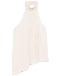 Patrizia Pepe - Halterneck Sleeveless Top - Lyst