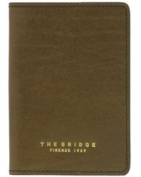 The Bridge - Logo-Print Leather Passport Holder - Lyst
