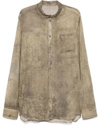 Masnada - Overhemd Met Abstracte Print - Lyst