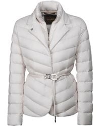 Moorer - Plumífero con cinturón - Lyst