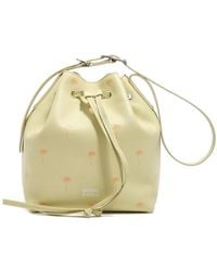 Bimba Y Lola - Large Palm-Tree Drawstring Bucket Bag - Lyst