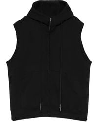Nude:mm - Sleeveless Zip-Up Hoodie - Lyst