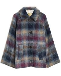 Momoní - Eoil Tartan-Check Single-Breasted Coat - Lyst