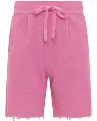 Laneus - Shorts Met Gerafelde Afwerking - Lyst