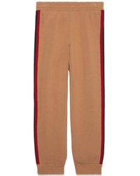 Gucci - Web-stripe Wool Track Pants - Lyst