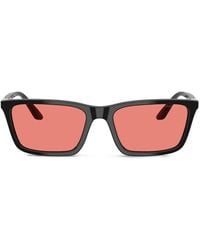 Emporio Armani - Rectangle-Frame Sunglasses - Lyst