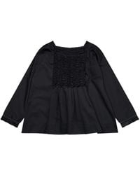 Renli Su - Smocked Long-Sleeve Blouse - Lyst