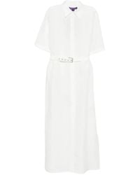 Ralph Lauren - Carol Short-Sleeve Belt Maxi Dress - Lyst
