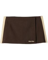 Miu Miu - Kid Mohair Miniskirt - Lyst